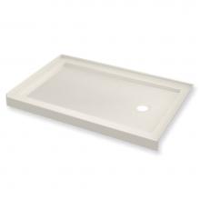 Maax 410006-L-541-007 - B3 Base 6036 Round Drain Stabili-T, Alcove Biscuit