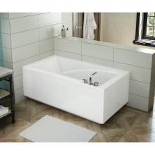 Maax 410008-L-000-001 - ModulR corner left (with armrests) 59.625 in. x 31.875 in. Corner Bathtub with Left Drain in White