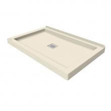 Maax 420002-505-004 - B3 Base 4834 Square Drain Wall-Mount Installation Bone / Natural