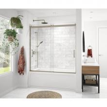 Maax 136692-900-305-000 - Revelation Round 56-59 x 56 3/4-59 1/4 in. 6 mm Sliding Tub Door for Alcove Installation with Clea