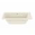 Optik 7242 Acrylic Undermount Center Drain Combined Hydrofeel & Aerofeel Bathtub in Bone