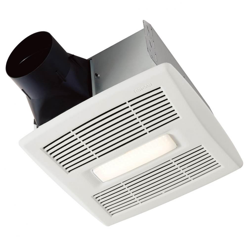 Bathroom Exhaust Fan w/ LED Light, ENERGY STAR&#xae;, 50-110 CFM