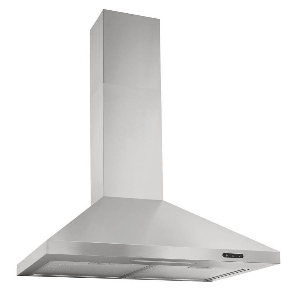 Elite EW48 Series 36-Inch Pyramidal Chimney Range Hood, 460 Max Blower CFM, Stainless Steel