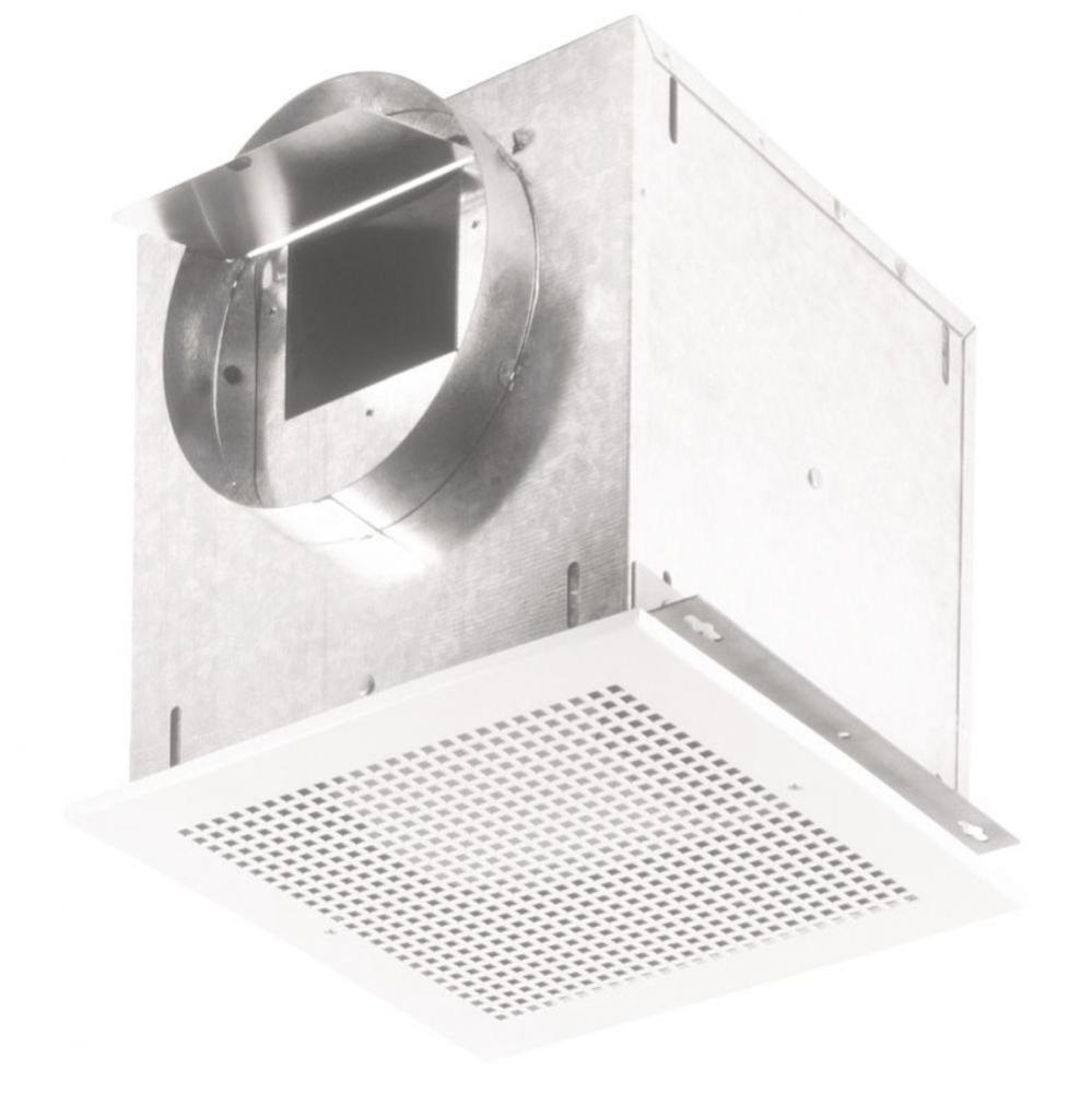 Ventilator; 115 CFM Horizontal/Vertical, 0.9 Sones. Metal grille. 6&apos;&apos; rd. duct conne