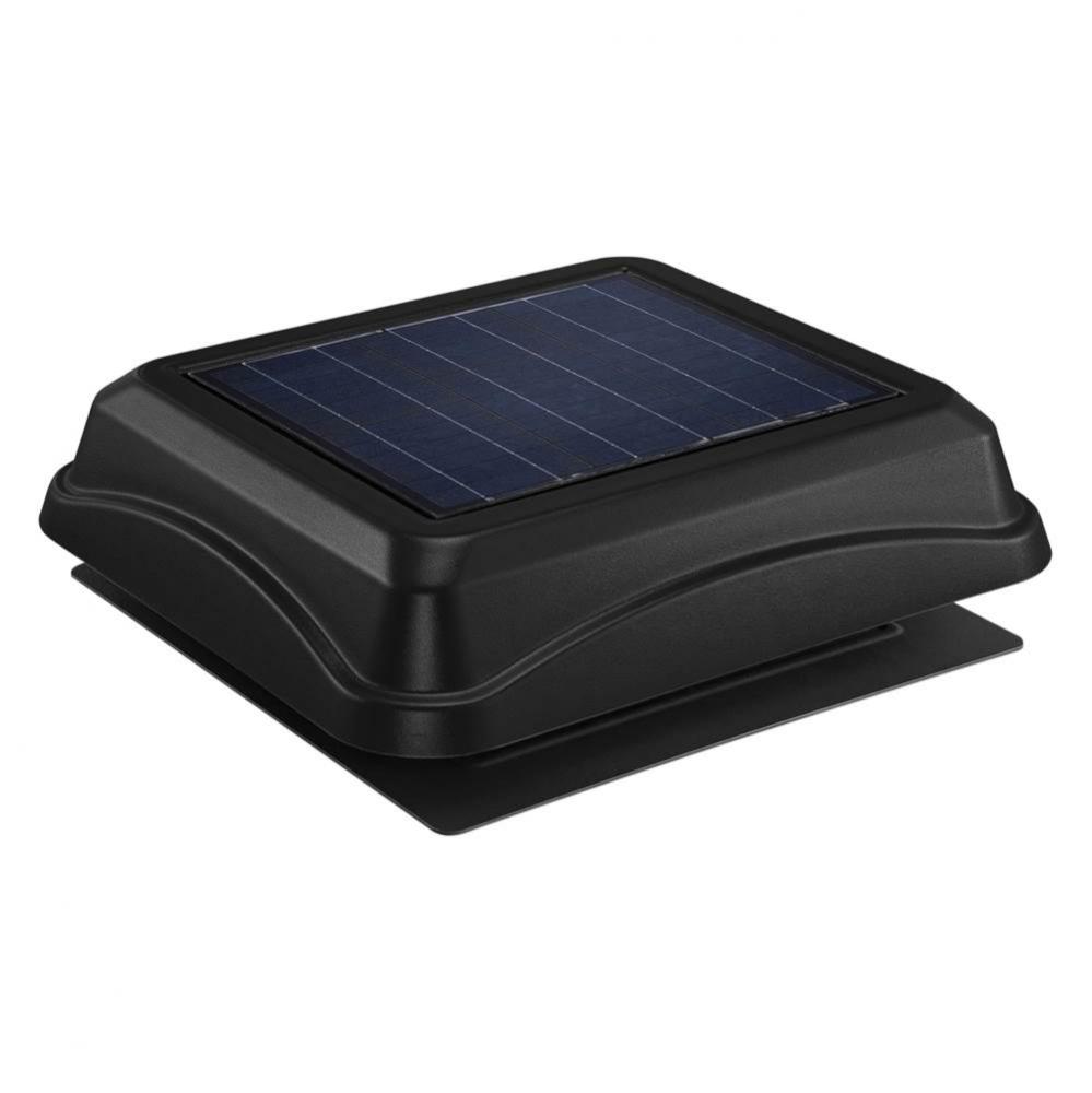 Broan 537 cfm Solar Powered Attic Ventilator, Surface Mount, Black