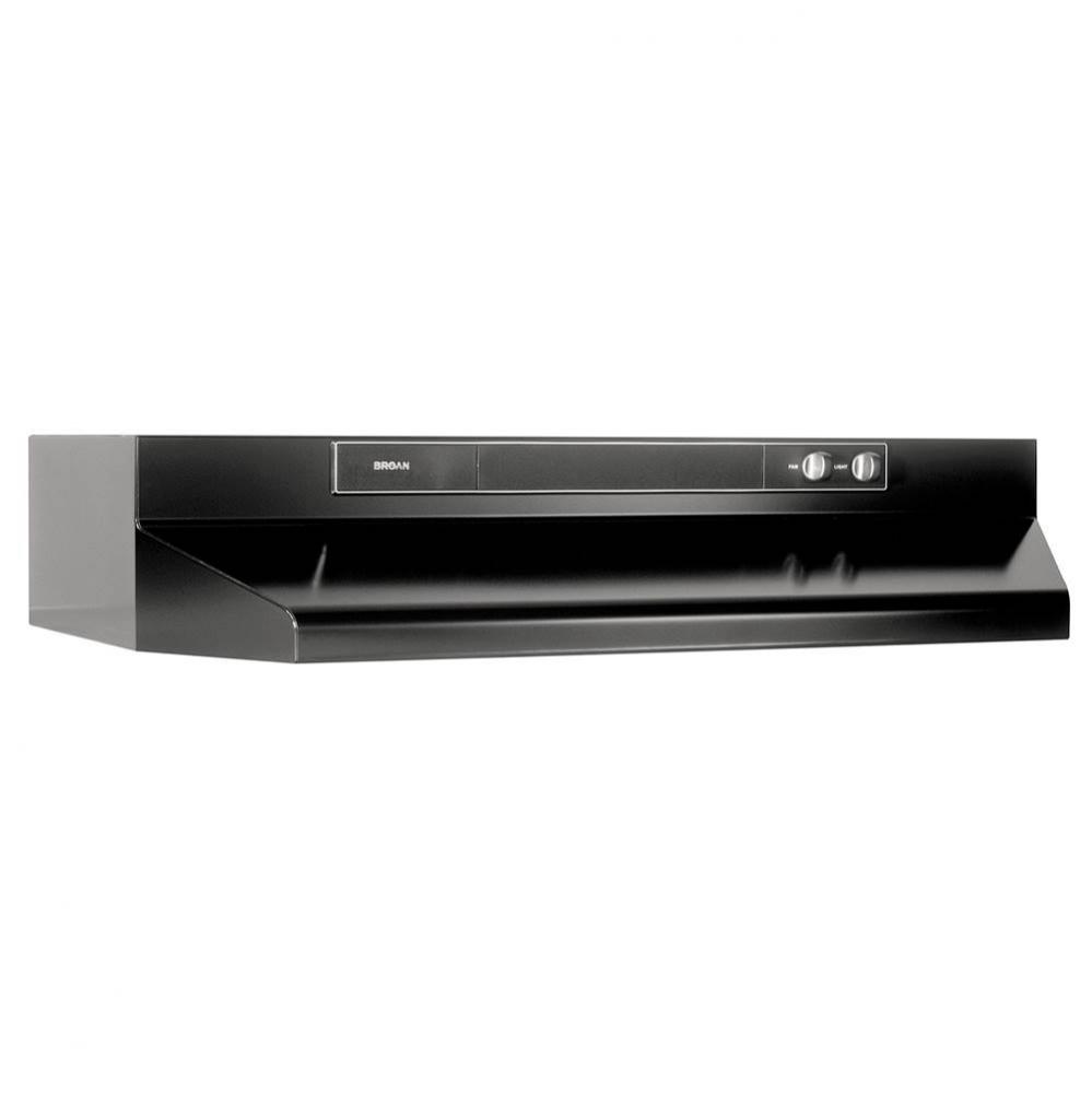 30&apos;&apos; 220 cfm Black Under-Cabinet Range Hood