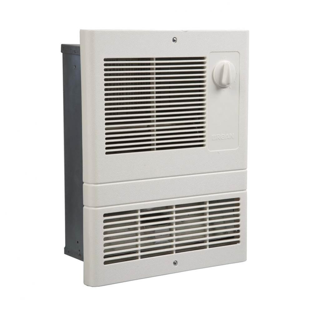 Wall Heater, High-Capacity, 1000 W Heater, White Grille, 120/240 V