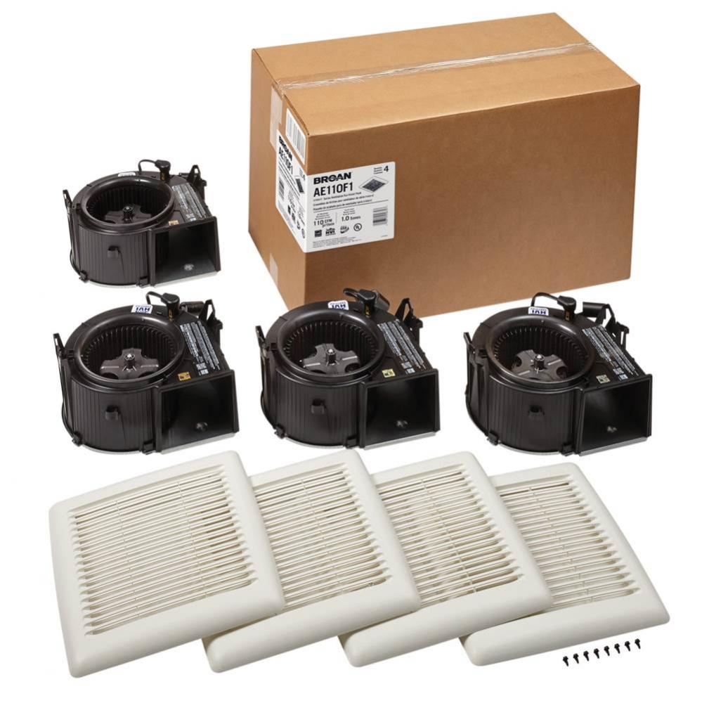 NuTone Flex Series 110 cfm Ventilation Fan finish pack, 1.0 sones, Energy Star Certified