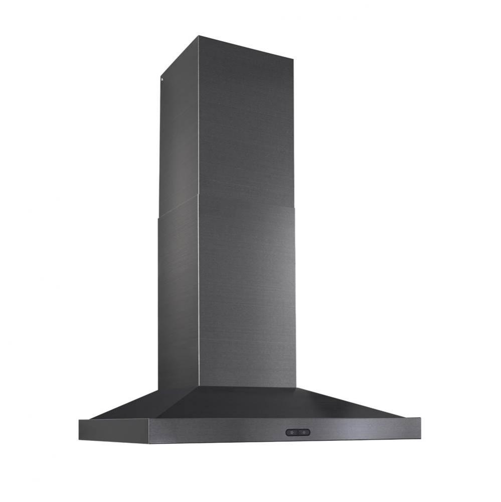 36&apos;&apos; 500 cfm Black Stainless Steel Chimney Range Hood