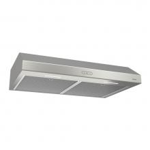 Broan Nutone BCDF136SS - Glacier 36-Inch Convertible Under-Cabinet Range Hood, 375 Max Blower CFM, Stainless Steel