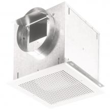 Broan Nutone L100MG - Ventilator; 115 CFM Horizontal/Vertical, 0.9 Sones. Metal grille. 6'' rd. duct conne