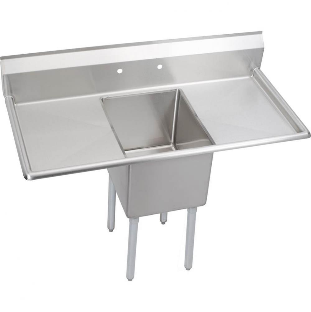 Dependabilt Stainless Steel 54&apos;&apos; x 23-13/16&apos;&apos; x 44-3/4&apos;&apos; 16 Gauge On