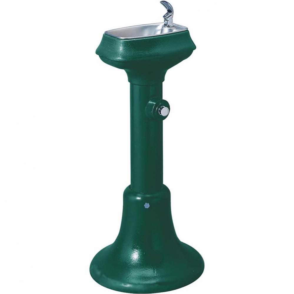 Halsey Taylor Outdoor Cast Iron Fountain, Non-Filtered Non-Refrigerated Freeze Resistant Forest Gr