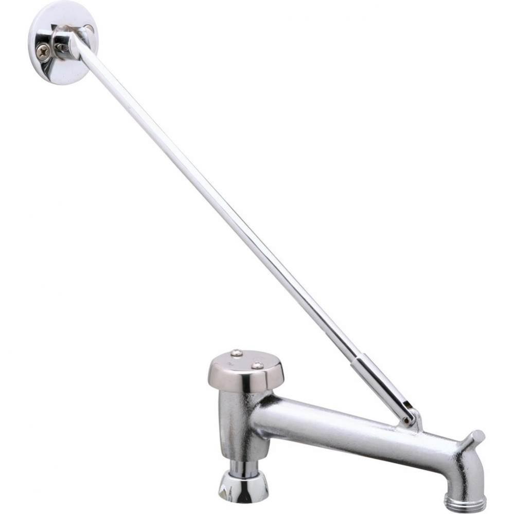 Spout - 7&apos;&apos; Bucket Hook Polished with Support Arm