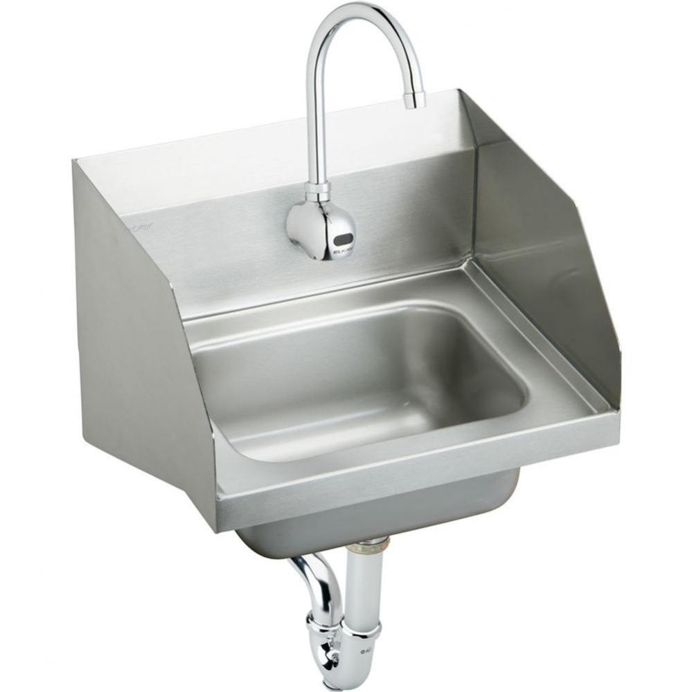 Stainless Steel 16-3/4&apos;&apos; x 15-1/2&apos;&apos; x 13&apos;&apos;, Single Bowl Wall Hung Ha