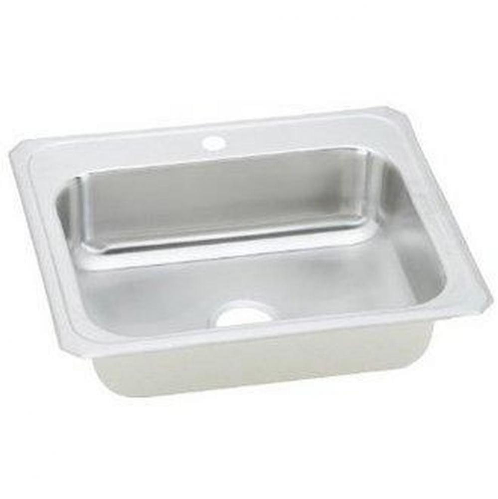 20 Gauge 17&apos;&apos; X 21.25&apos;&apos; X 6.9&apos;&apos; Single Bowl Sink