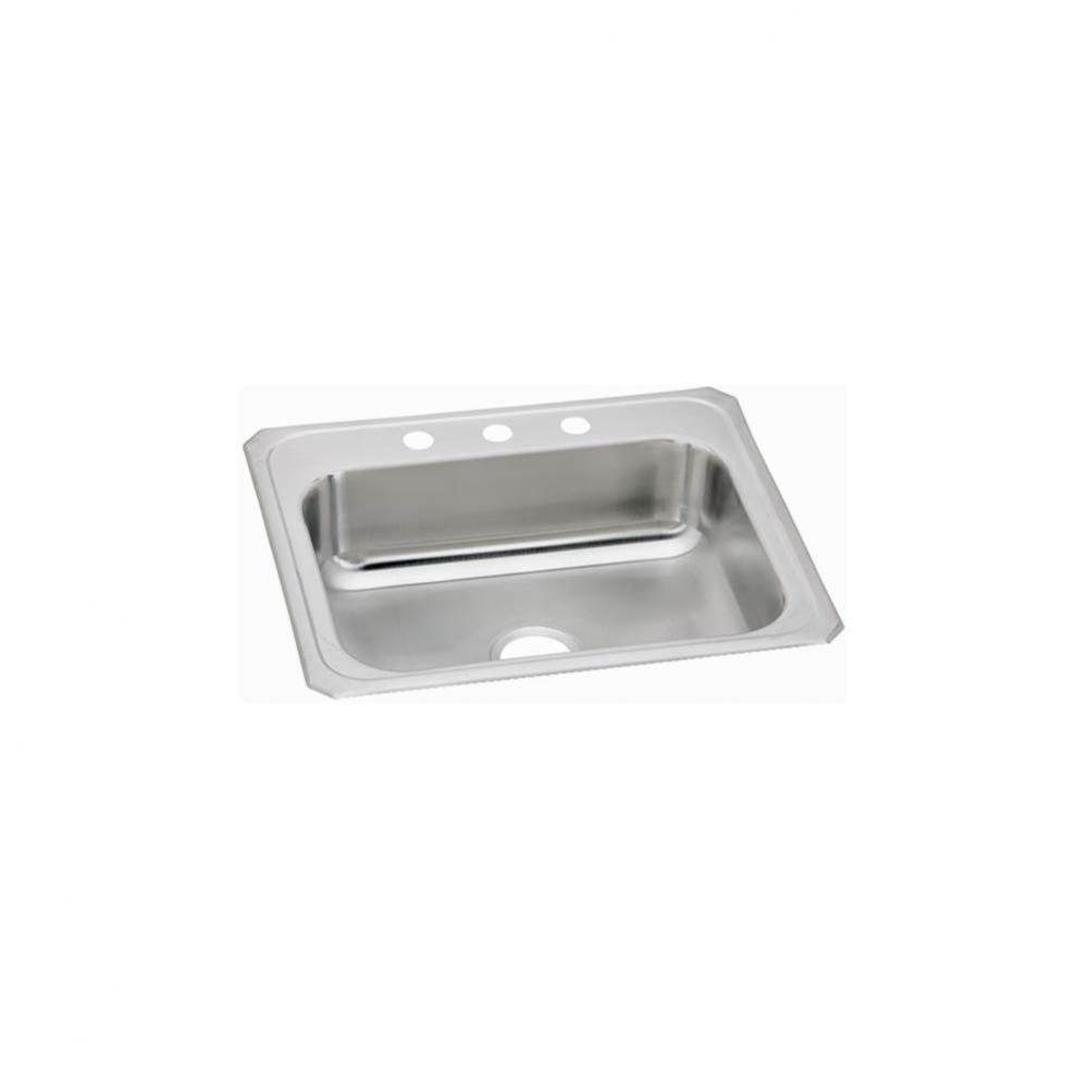 Celebrity Stainless Steel 25&apos;&apos; x 22&apos;&apos; x 7&apos;&apos;, 4-Hole Single Bowl Drop