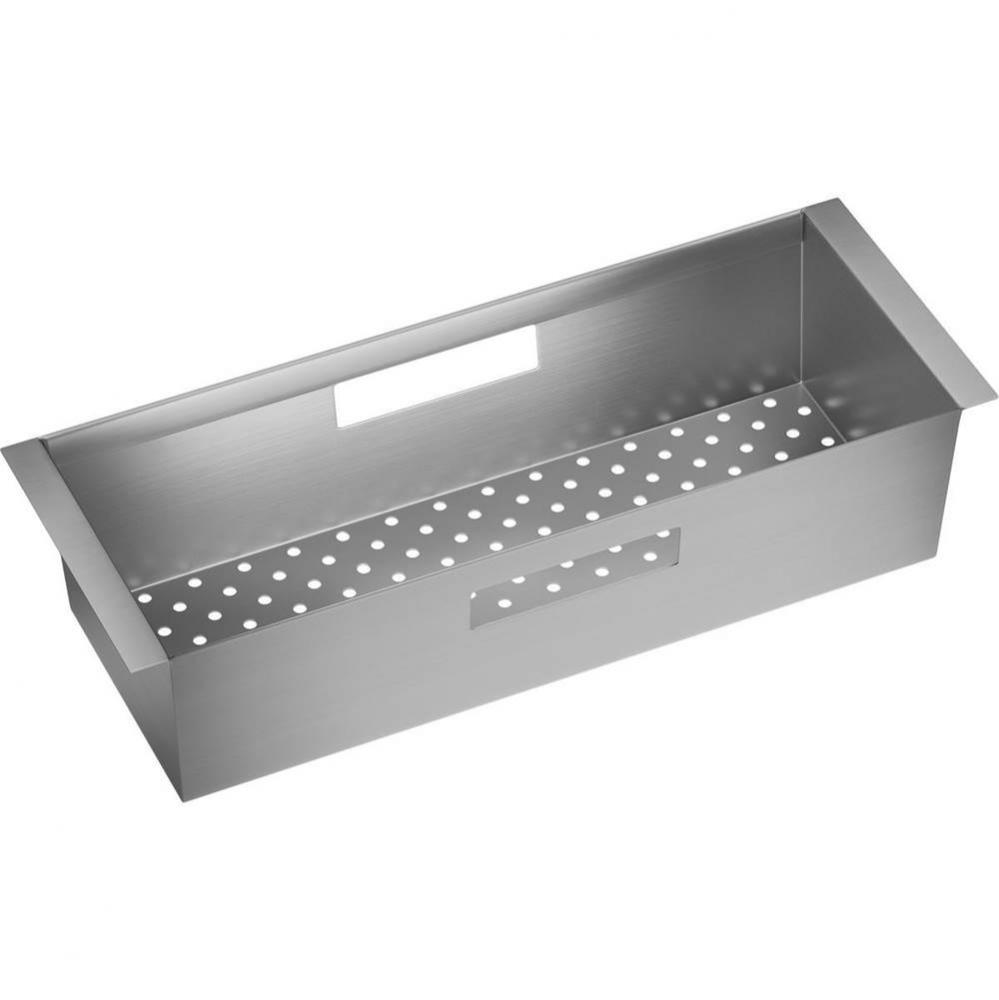 Circuit Chef Stainless Steel 17&apos;&apos; x 6-5/8&apos;&apos; x 4&apos;&apos; Colander