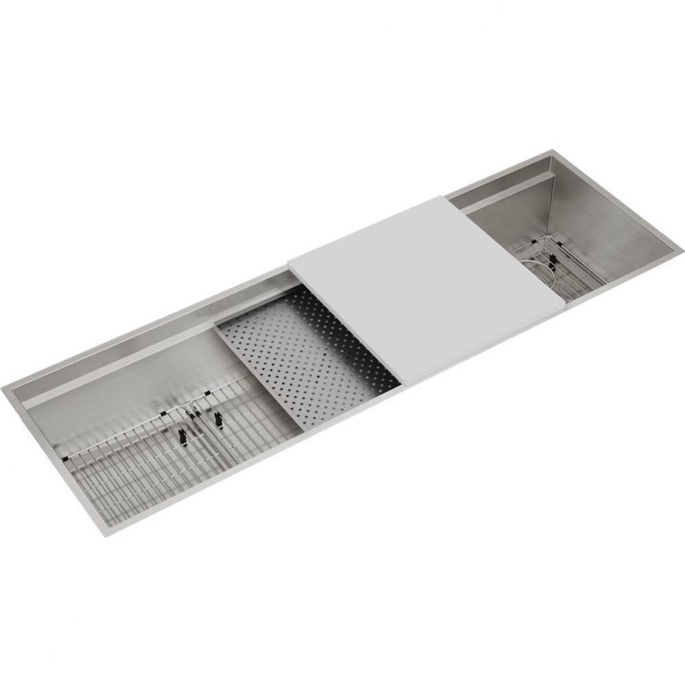 Circuit Chef Stainless Steel 59-1/2&apos;&apos; x 20-1/2&apos;&apos; x 10&apos;&apos;, Single Bowl