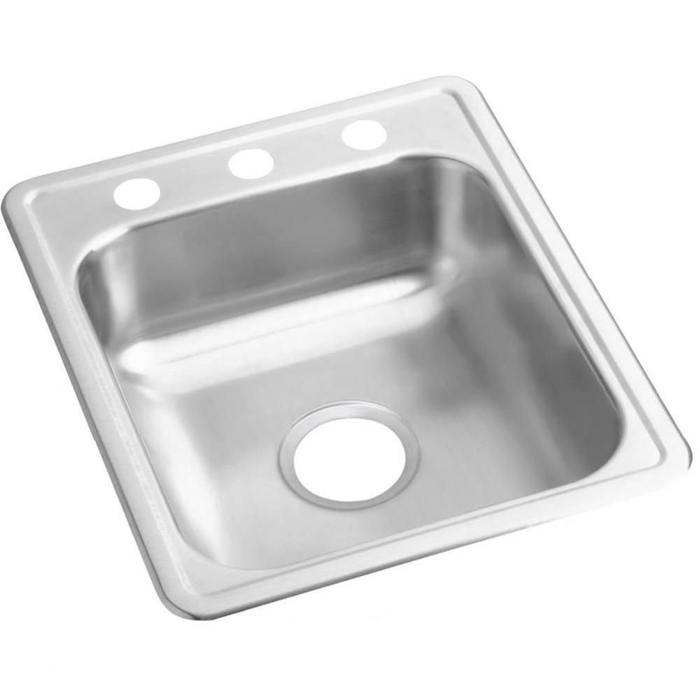 Dayton Stainless Steel 17&apos;&apos; x 21-1/4&apos;&apos; x 6-1/2&apos;&apos;, 0-Hole Single Bowl