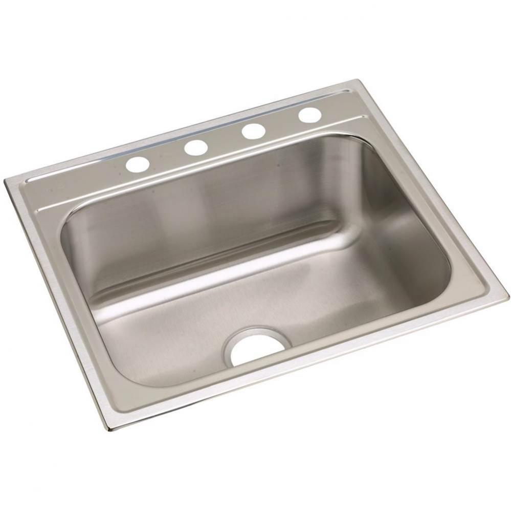 20 Gauge Stainless Steel 25&apos;&apos; x 22&apos;&apos; x 10.25&apos;&apos; Single Bowl Drop-in K