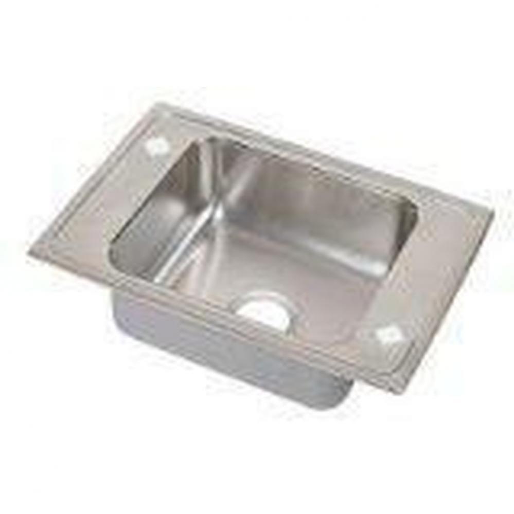 18 Gauge Stainless Steel 22&apos;&apos; x 19.5&apos;&apos; x 7.5&apos;&apos; Single Bowl Drop-in S