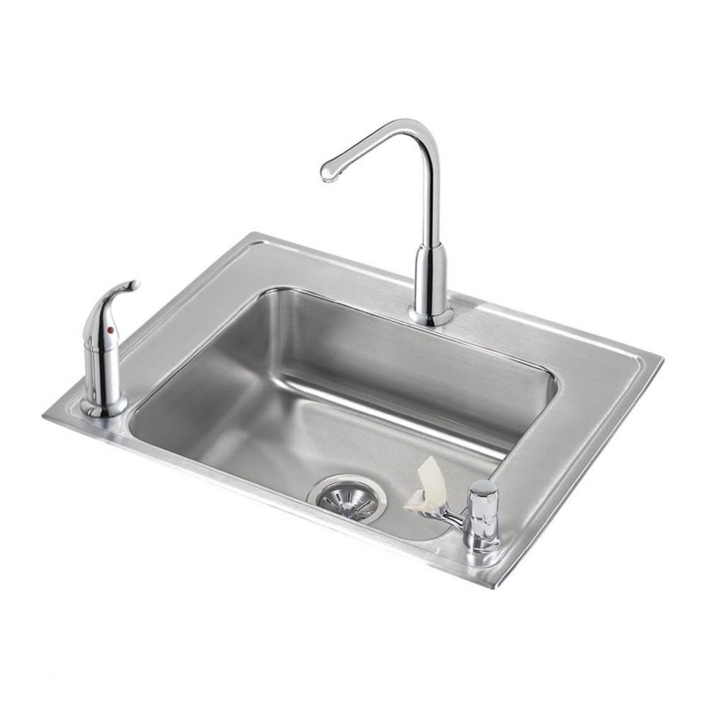 Lustertone Classic Stainless Steel 28&apos;&apos; x 22&apos;&apos; x 5&apos;&apos;, Single Bowl Dr