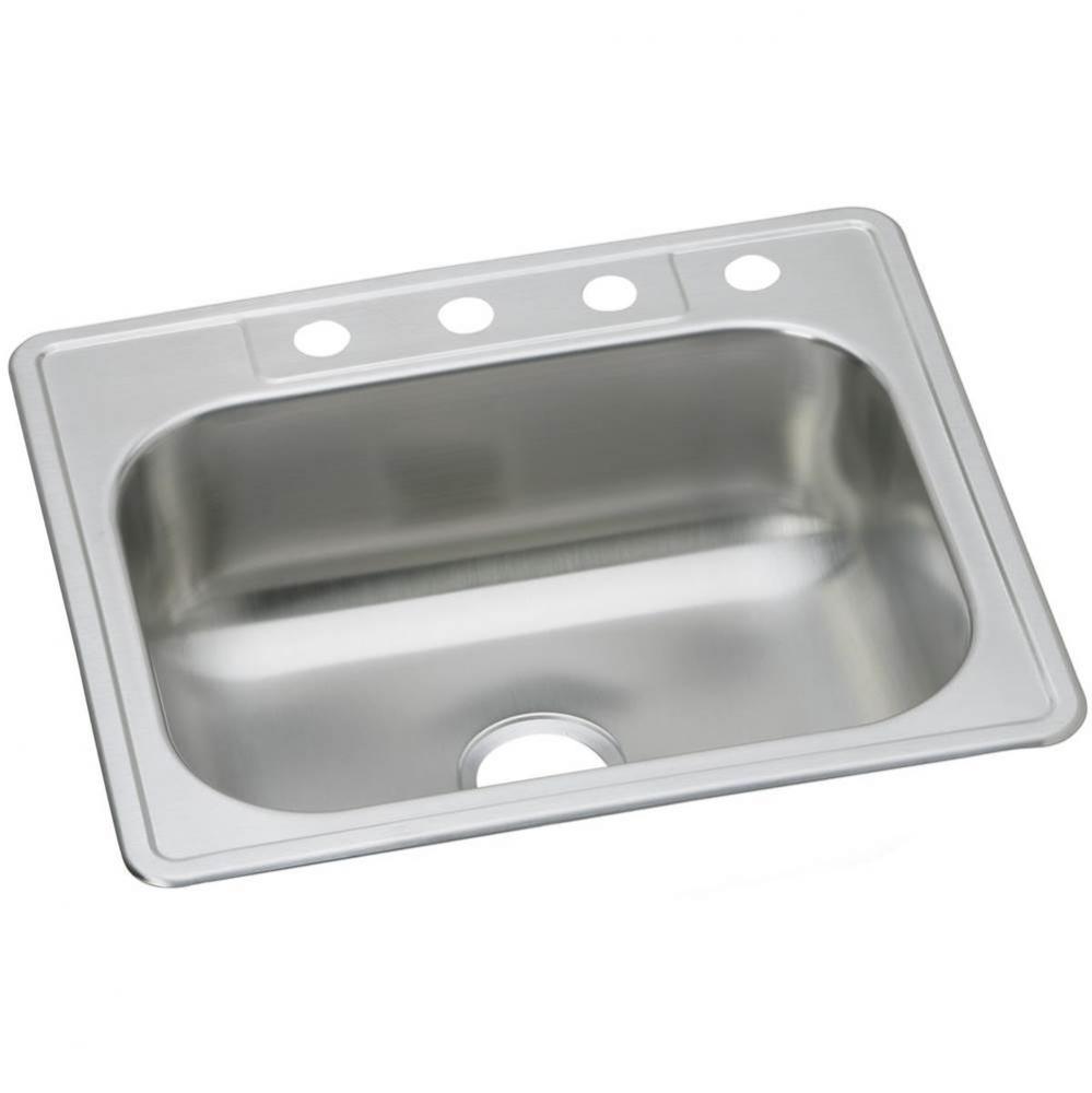 Dayton Stainless Steel 25&apos;&apos; x 22&apos;&apos; x 8-1/16&apos;&apos;, Single Bowl Drop-in S