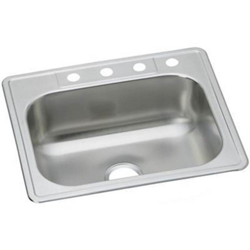 20 Gauge Stainless Steel 33&apos;&apos; x 22&apos;&apos; x 8.0625&apos;&apos; Single Bowl Drop-in