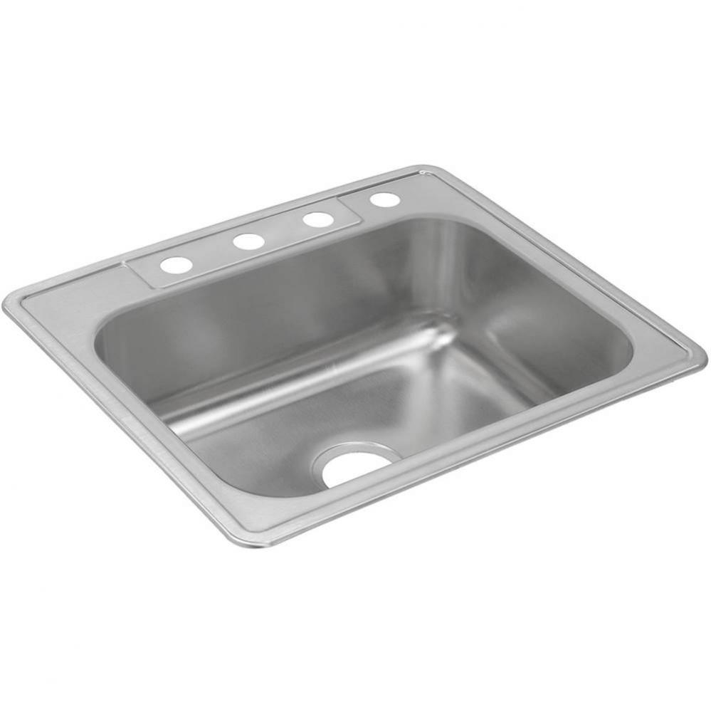 Dayton Stainless Steel 25&apos;&apos; x 22&apos;&apos; x 8-3/16&apos;&apos;, Single Bowl Drop-in S