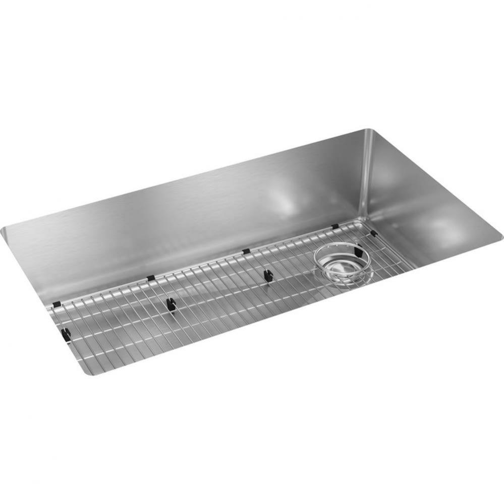 Crosstown 18 Gauge Stainless Steel 31-1/2&apos;&apos; x 18-1/2&apos;&apos; x 9&apos;&apos;, Single