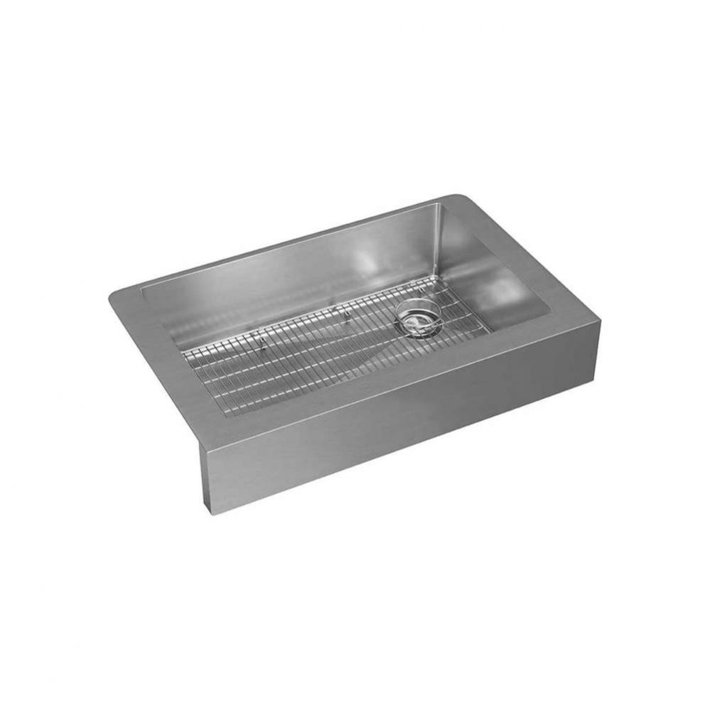 Crosstown 18 Gauge Stainless Steel 35-7/8&apos;&apos; x 20-1/4&apos;&apos; x 9&apos;&apos;, Single