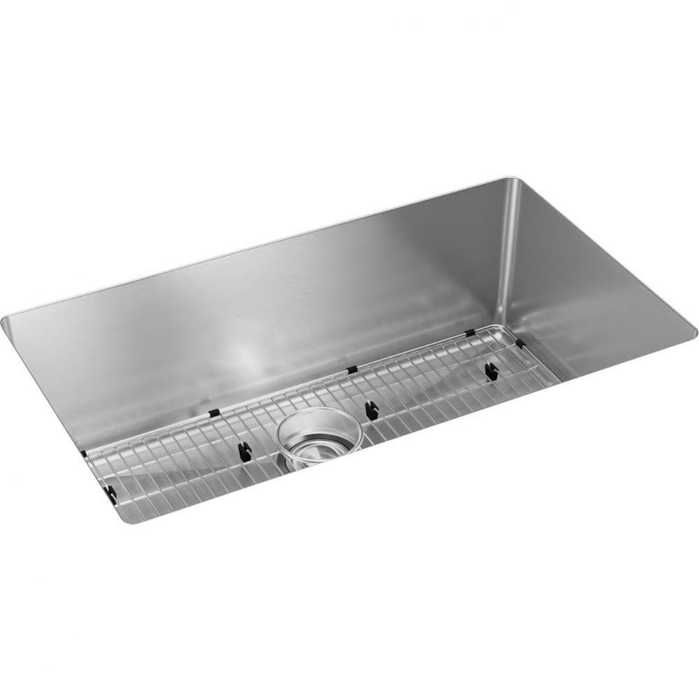 Crosstown 16 Gauge Stainless Steel 32-1/2&apos;&apos; x 18&apos;&apos; x 10&apos;&apos;, Single Bo