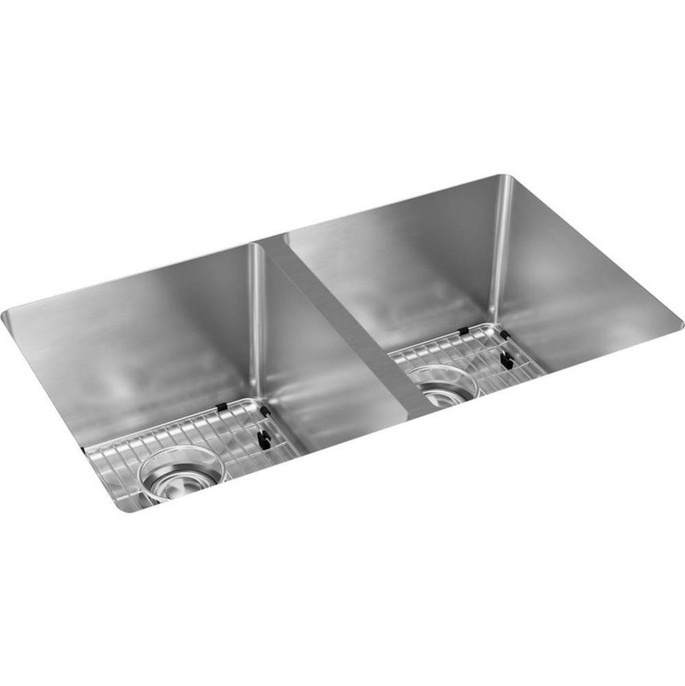 Crosstown 16 Gauge Stainless Steel, 30-3/4&apos;&apos; x 18-1/2&apos;&apos; x 10&apos;&apos; Equal