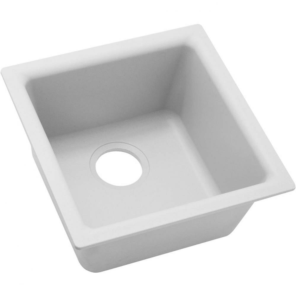 Quartz Classic 15-3/4&apos;&apos; x 15-3/4&apos;&apos; x 7-11/16&apos;&apos;, Single Bowl Dual Mou