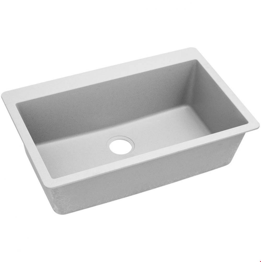 Quartz Classic 33&apos;&apos; x 20-7/8&apos;&apos; x 9-7/16&apos;&apos;, Single Bowl Drop-in Sink,