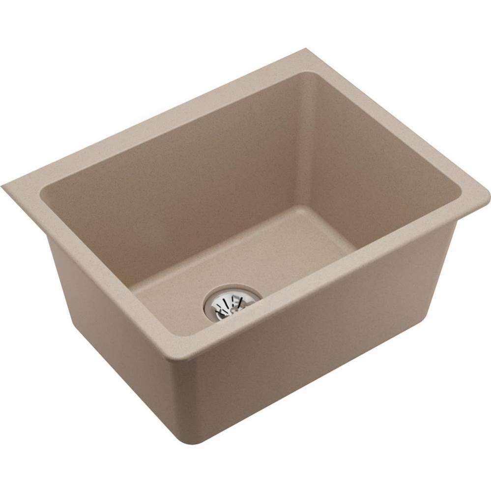 Quartz Classic 25&apos;&apos; x 18-1/2&apos;&apos; x 11-13/16&apos;&apos;, Undermount Laundry Sink