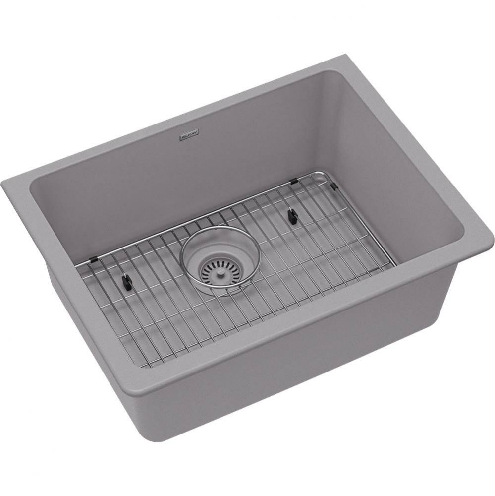 Quartz Classic 24-5/8&apos;&apos; x 18-1/2&apos;&apos; x 9-1/2&apos;&apos;, Single Bowl Undermount