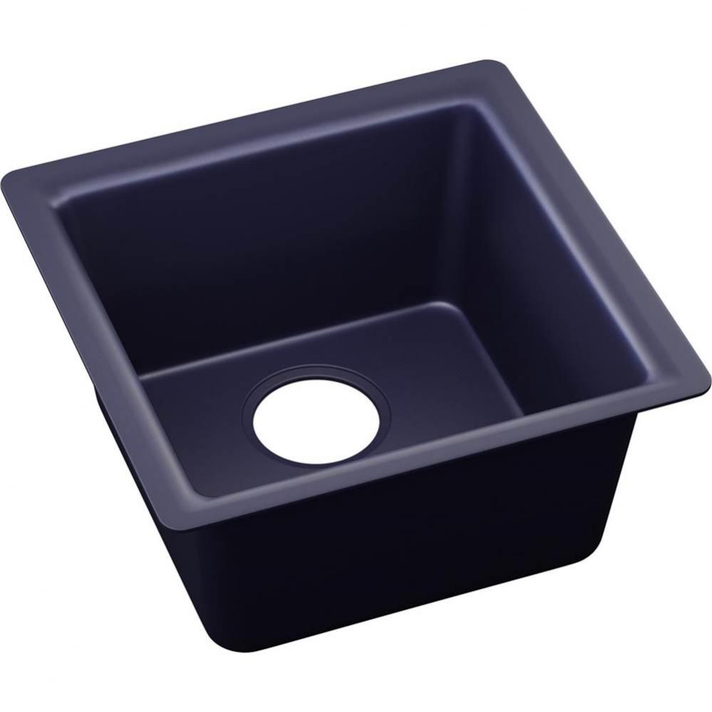 Elkay Quartz Luxe 15-3/4&apos;&apos; x 15-3/4&apos;&apos; x 7-11/16&apos;&apos;, Single Bowl Dual