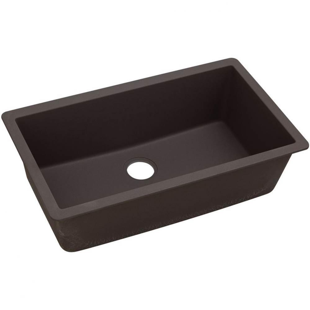 Elkay Quartz Luxe 33&apos;&apos; x 18-7/16&apos;&apos; x 9-7/16&apos;&apos;, Single Bowl Undermoun