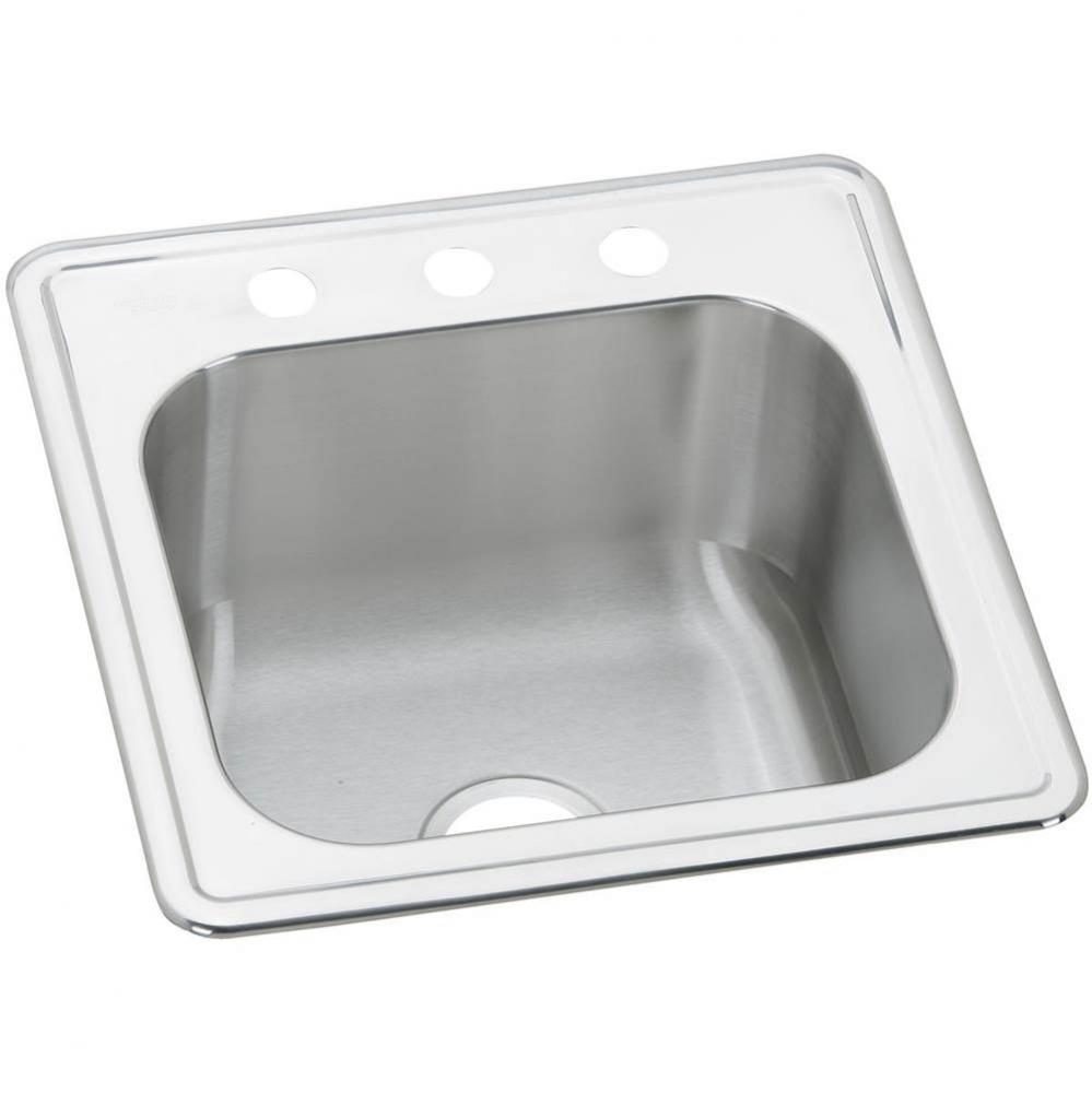 Celebrity Stainless Steel 20&apos;&apos; x 20&apos;&apos; x 10-1/8&apos;&apos;, 2-Hole Single Bowl