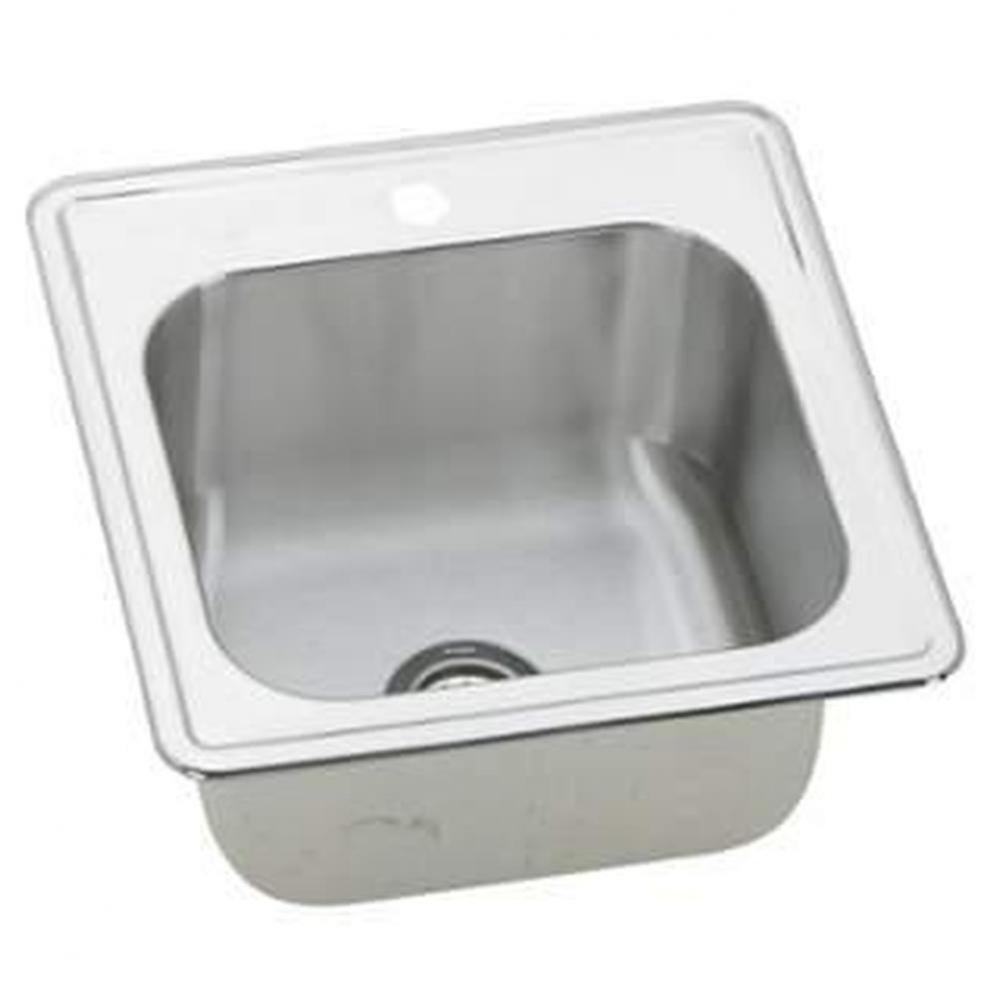 20 Gauge 20&apos;&apos; X 20&apos;&apos; X 10.125&apos;&apos; Single Bowl Sink