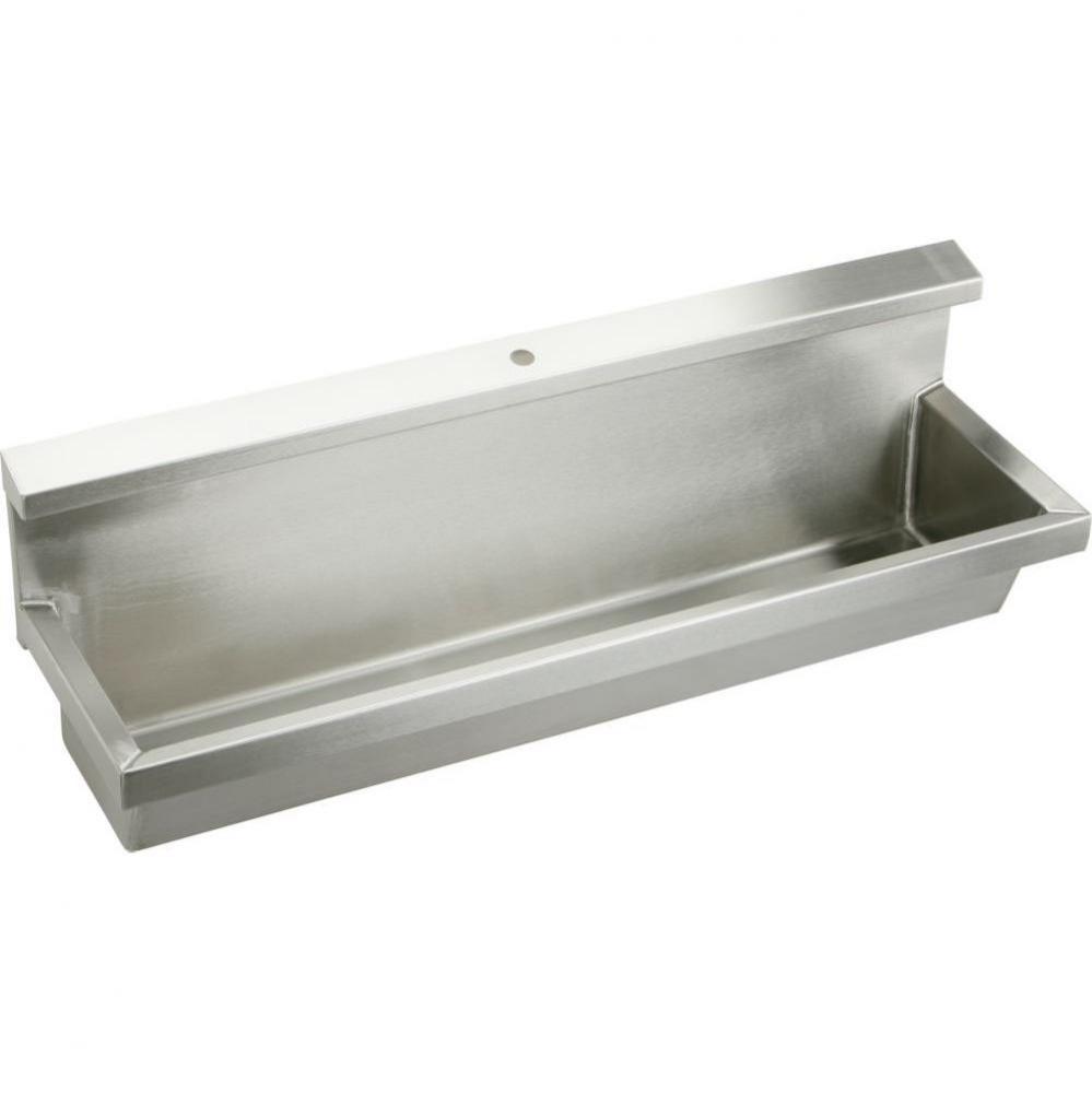 Stainless Steel 60&apos;&apos; x 14&apos;&apos; x 8&apos;&apos;, Wall Hung Multiple Station Urinal