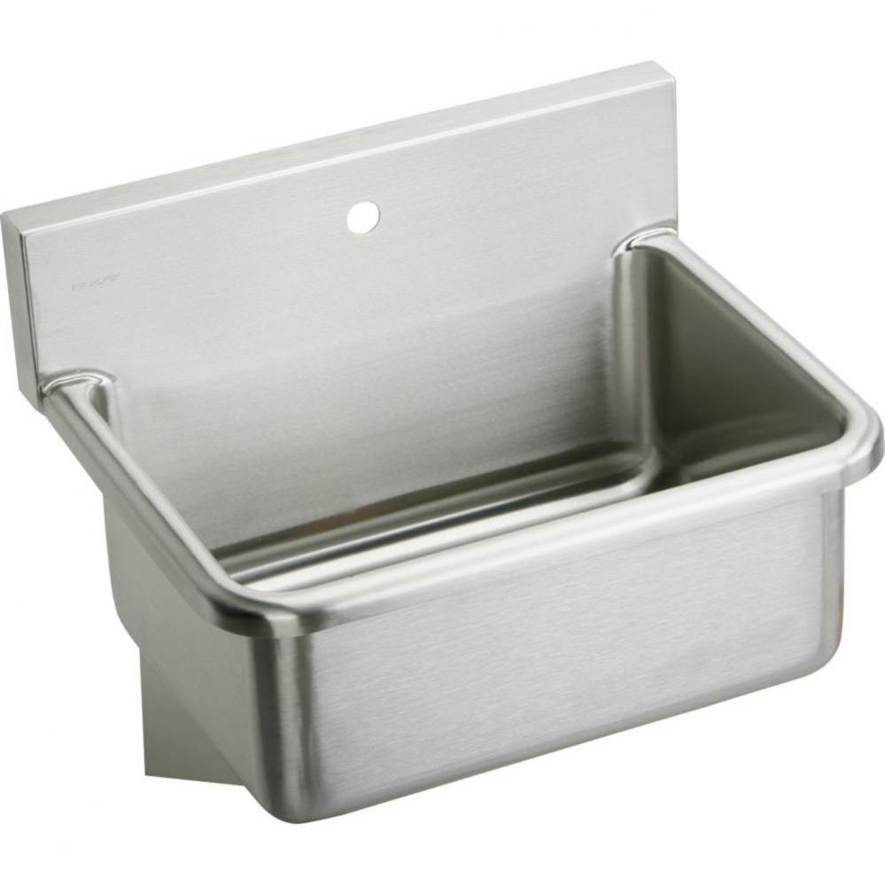 Stainless Steel 31&apos;&apos; x 19.5&apos;&apos; x 10-1/2&apos;&apos;, Wall Hung Single Bowl Hand