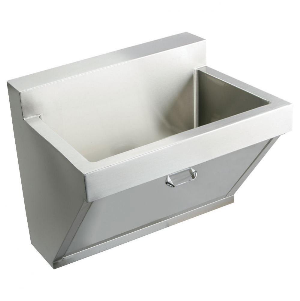 Stainless Steel 30&apos;&apos; x 23&apos;&apos; x 11&apos;&apos;, Wall Hung Single Bowl Surgeon Sc