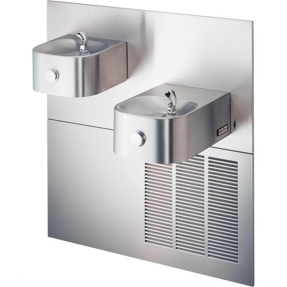 Halsey Taylor Contour Bi-Level Fountain, Non-Filtered 8 GPH Stainless
