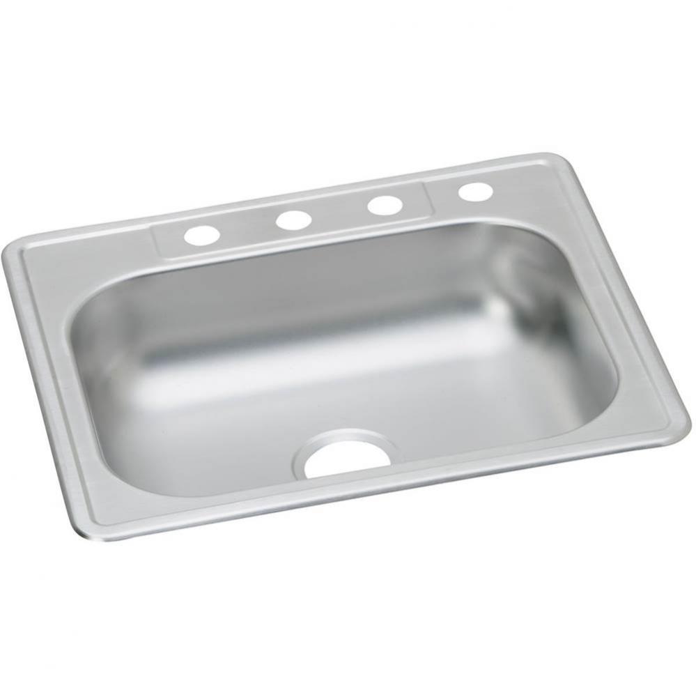 Dayton Stainless Steel 25&apos;&apos; x 22&apos;&apos; x 6-1/16&apos;&apos;, Single Bowl Drop-in S