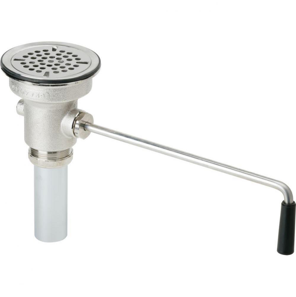 3-1/2&apos;&apos; Drain Fitting Rotary Lever Operated with 1-1/2&apos;&apos; OD Tailpiece