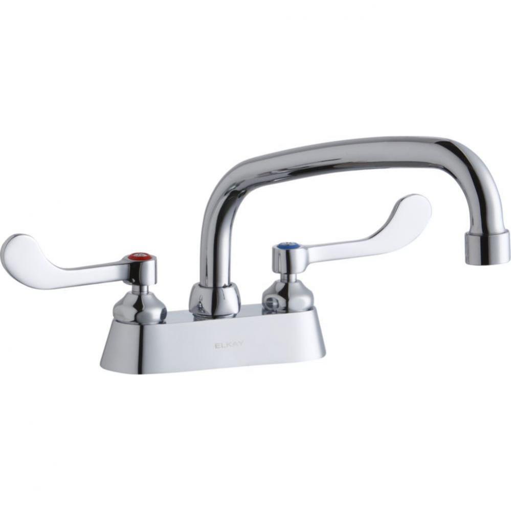 4&apos;&apos; Centerset with Exposed Deck Faucet with 8&apos;&apos; Arc Tube Spout 4&apos;&apos; W