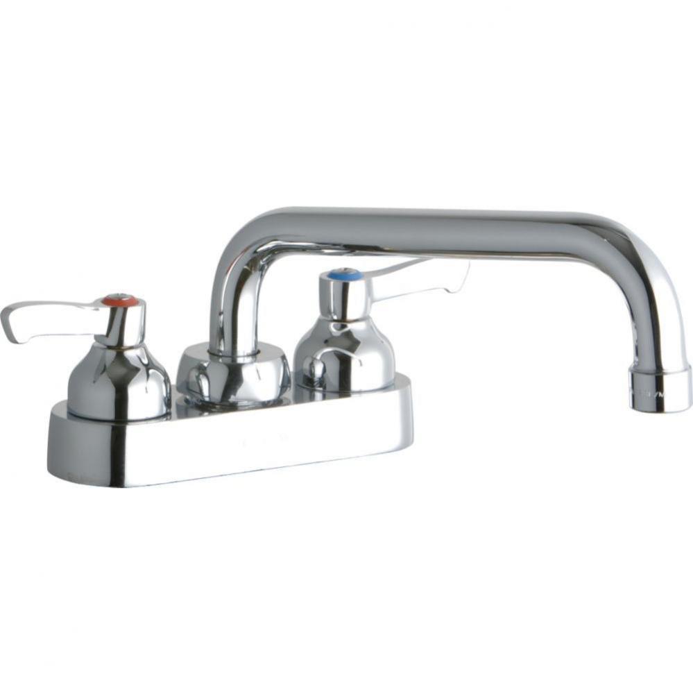 4&apos;&apos; Centerset with Exposed Deck Faucet with 8&apos;&apos; Tube Spout 2&apos;&apos; Lever